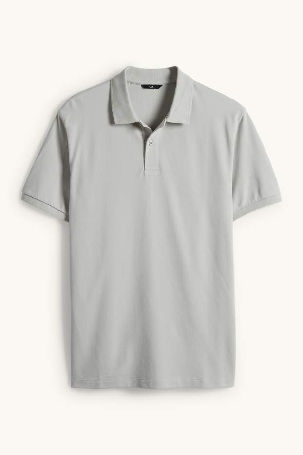 Home - Polo - regular fit - gris clar