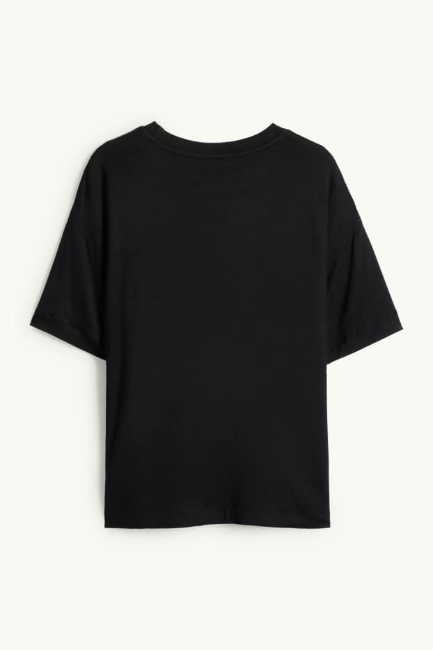 Femmes - T-shirt - regular fit - noir