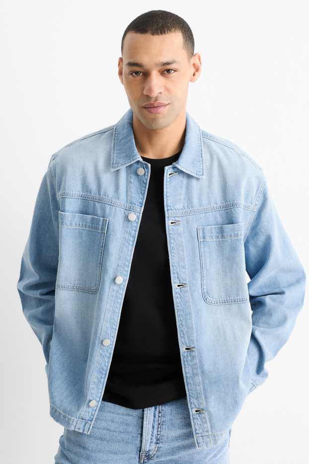 Uomo - Giacca camicia di jeans - relaxed fit - jeans azzurro