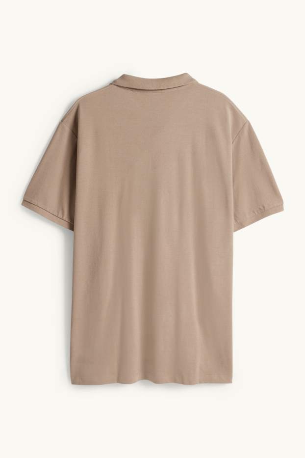 Herren - Poloshirt - Regular Fit - taupe