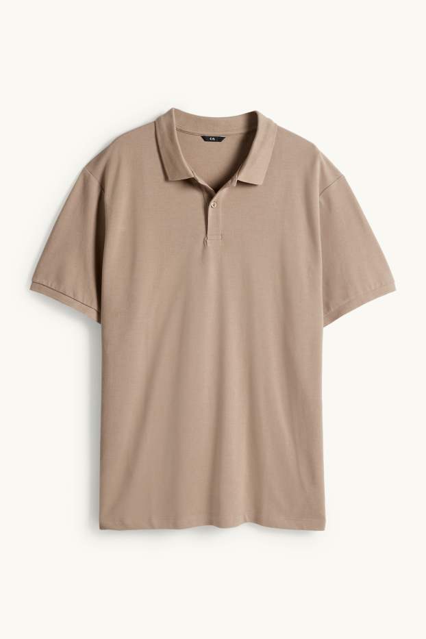 Herren - Poloshirt - Regular Fit - taupe