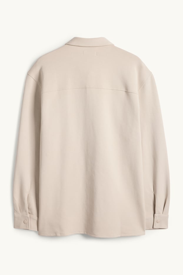 Herren - Hemdjacke - Relaxed Fit - Kent - hellbeige