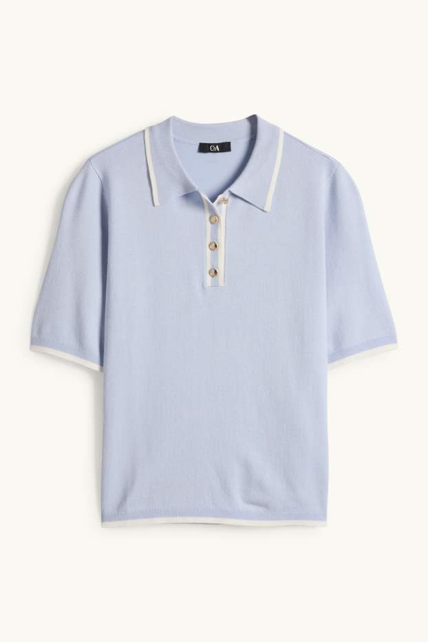 Dona - Jersei de punt - màniga curta - blau clar