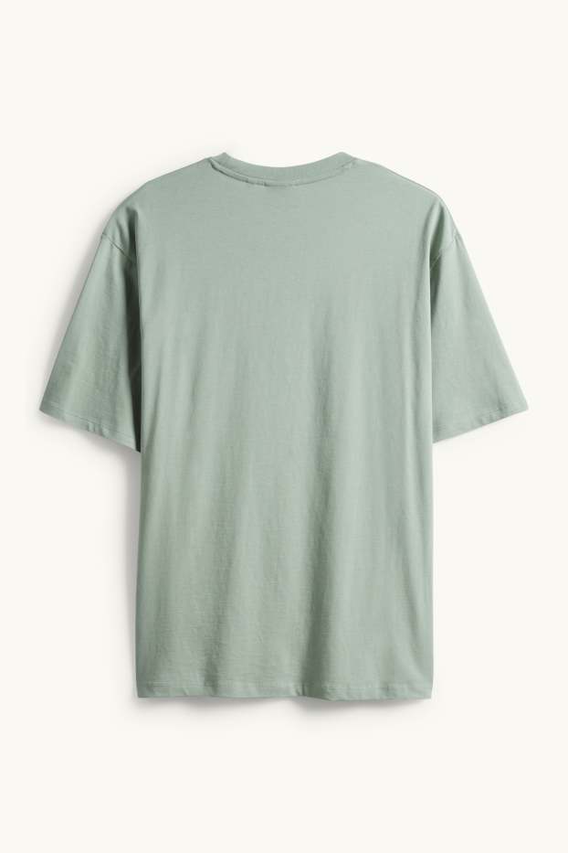 Heren - T-shirt - relaxed fit - groen
