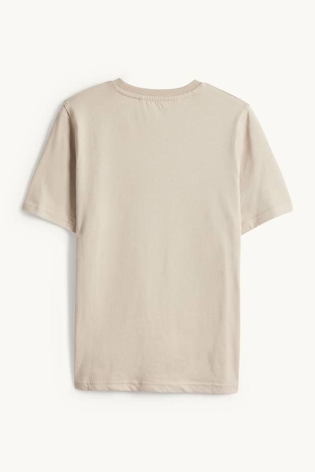 Kinder Jungen - Kurzarmshirt - beige