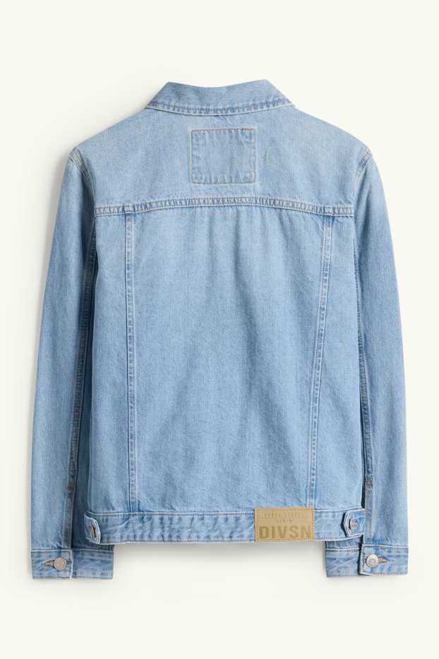 Děti - chlapci - Džínová bunda - džíny - světle modré