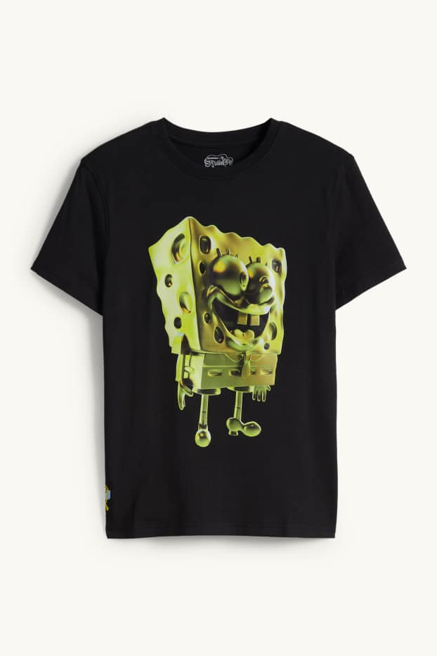 Bambini - SpongeBob - t-shirt - nero