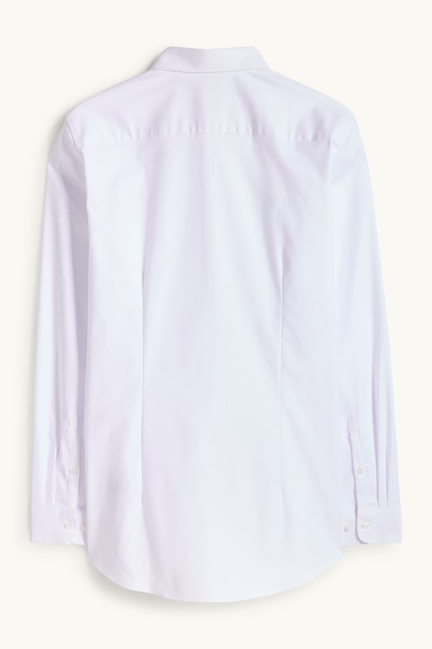 Home - Camisa formal - slim fit - Kent - elàstica - fàcil de planxar - blanc