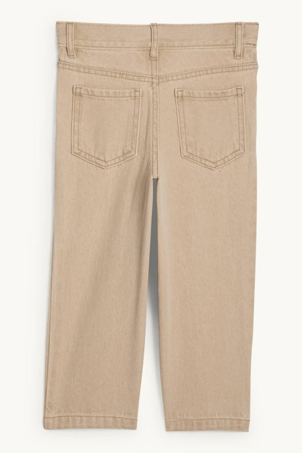 Children Boys - Relaxed jeans - light beige