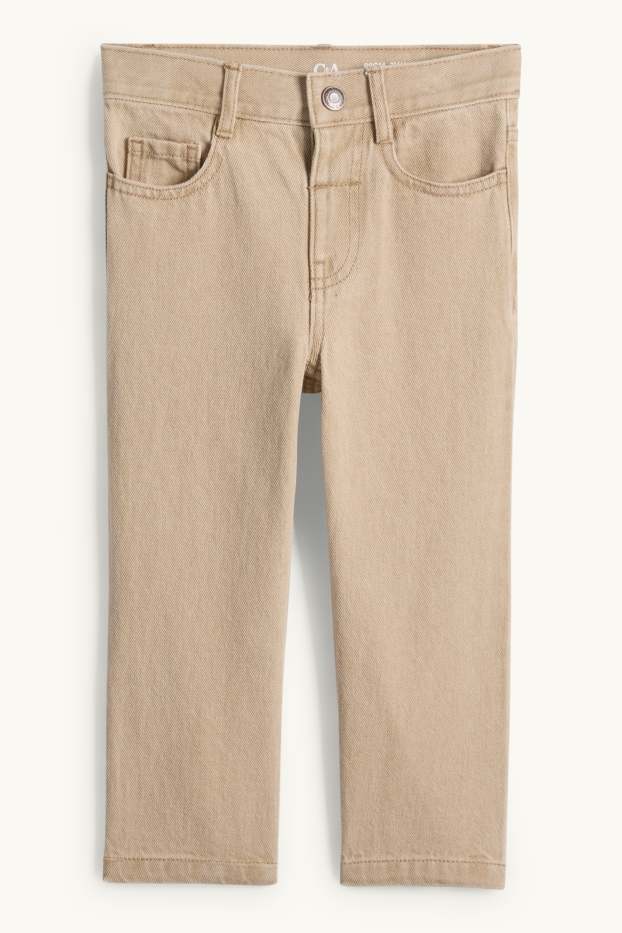 Children Boys - Relaxed jeans - light beige