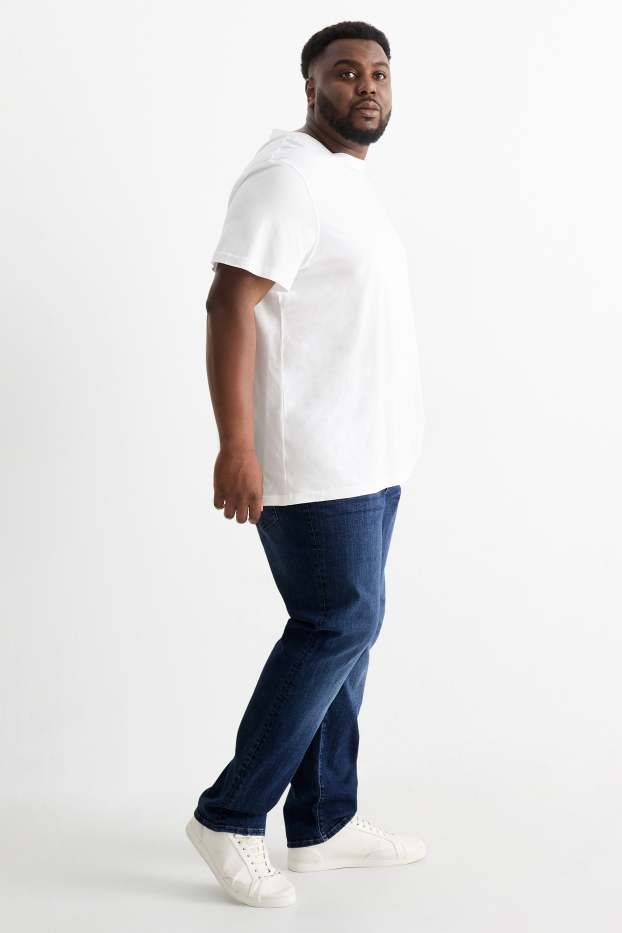 Men - Straight jeans - LYCRA® - denim-dark blue