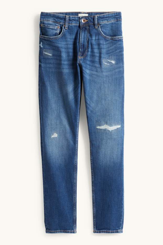 Men - Slim tapered jeans - blue denim
