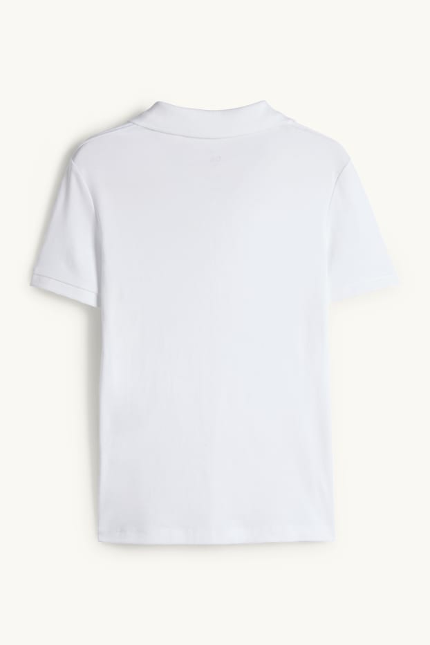 Women - Polo shirt - regular fit - white