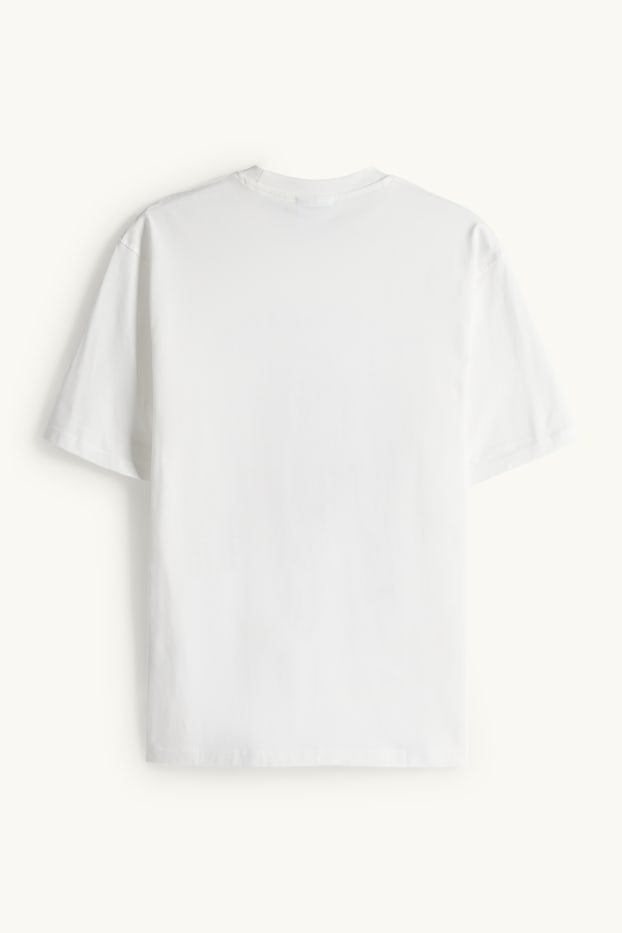 Herren - T-Shirt - Relaxed Fit - Garfield - weiss