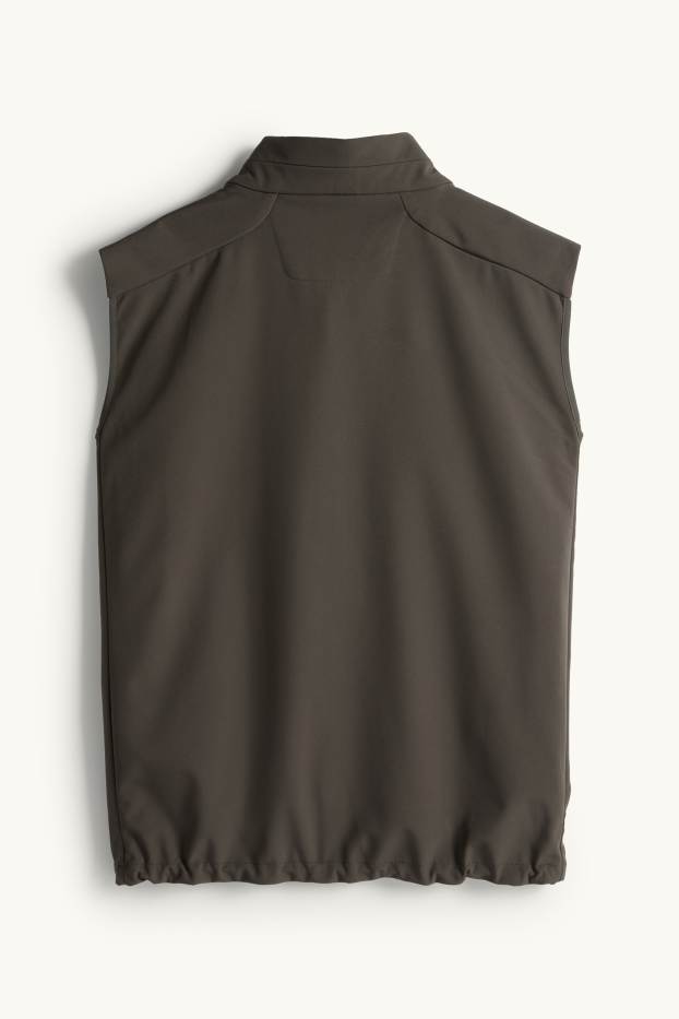 Herren - Weste - wasserabweisend - 4 Way Stretch - dunkelgrün