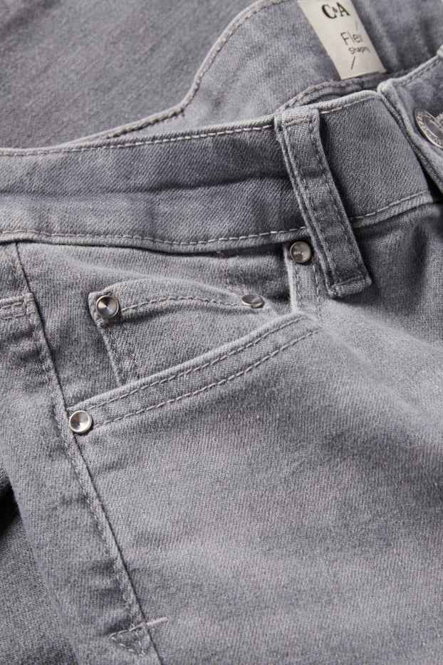 Damen - Skinny Jeans - Mid Waist - LYCRA® ADAPTIV Fiber - helljeansgrau