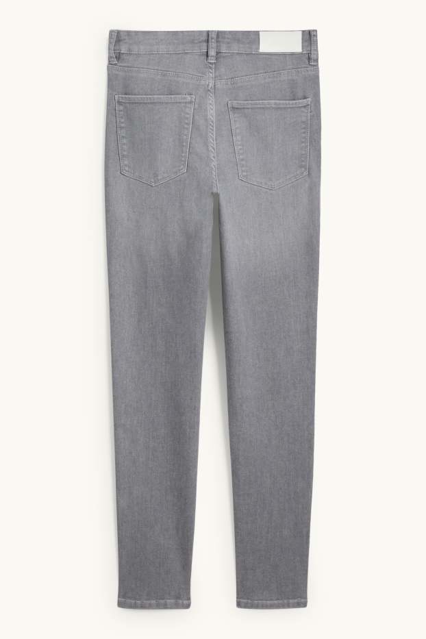 Damen - Skinny Jeans - Mid Waist - LYCRA® ADAPTIV Fiber - helljeansgrau