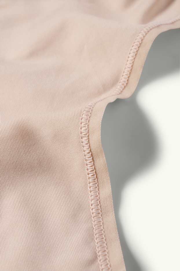 Femmes - Lot de 3 - strings - beige clair