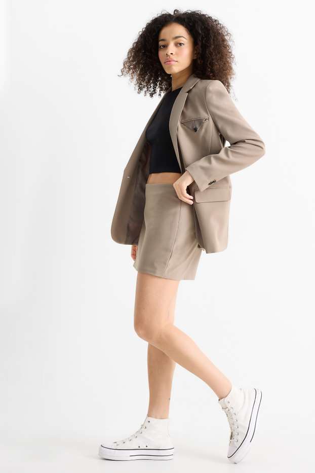 Damen - Skort - taupe