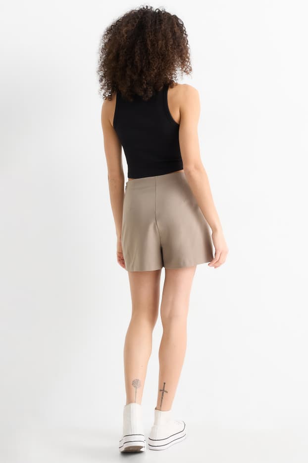 Damen - Skort - taupe