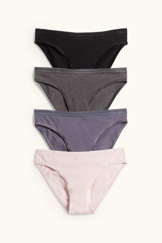Donna - Confezione da 4 - slip - rosa