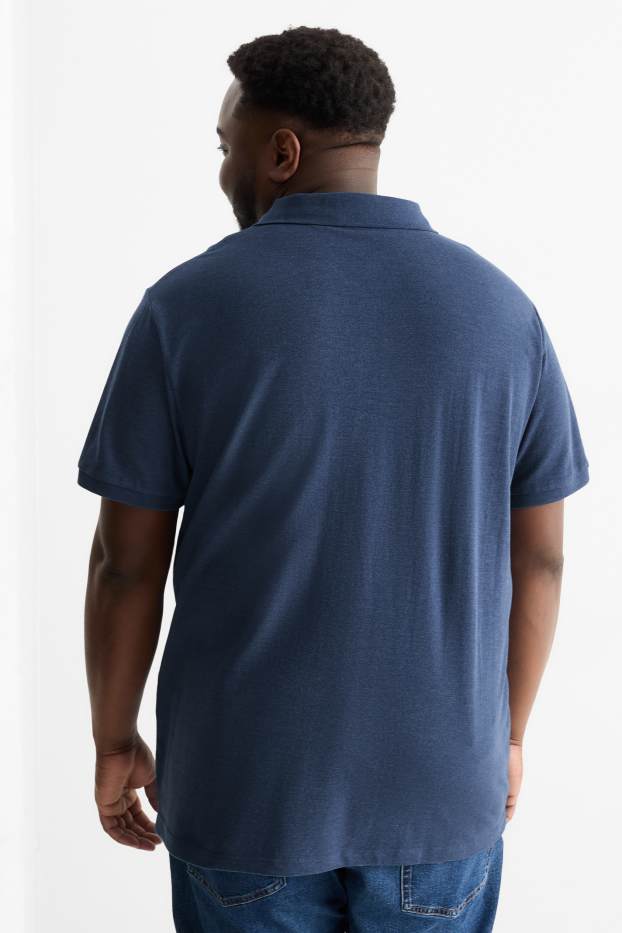 Herren - Poloshirt - Regular Fit - dunkelblau