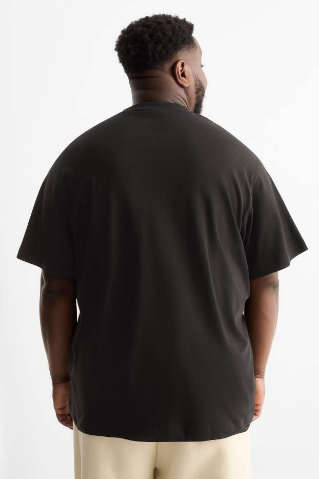Hommes - T-shirt - relaxed fit - noir