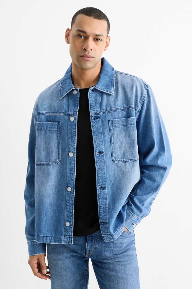 Uomo - Giacca camicia di jeans - relaxed fit - jeans blu