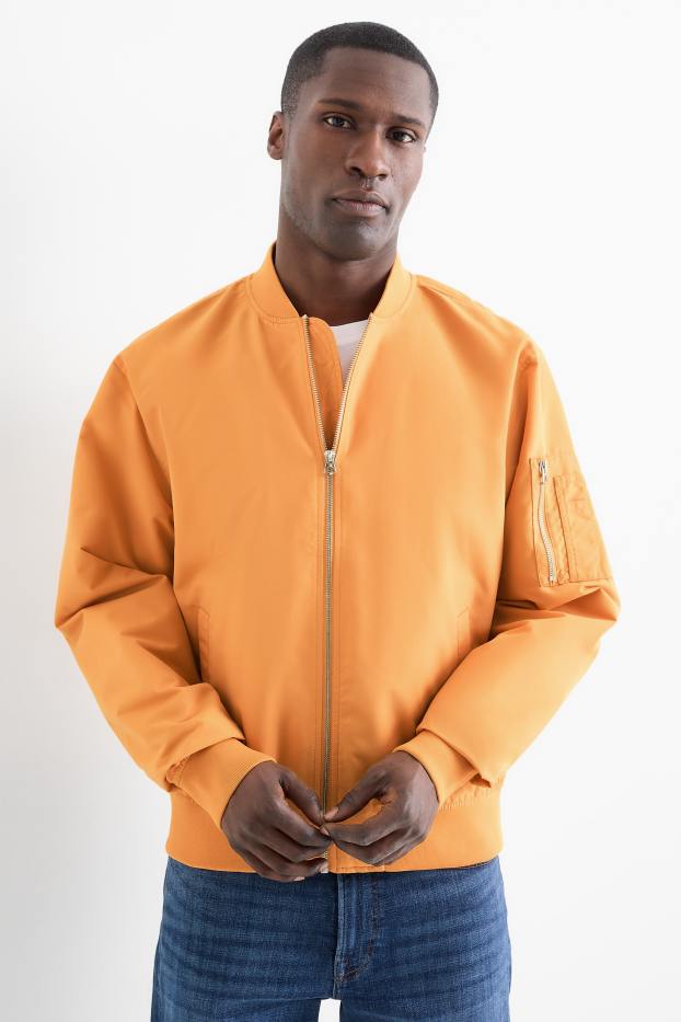 Heren - Bomberjack - oranje