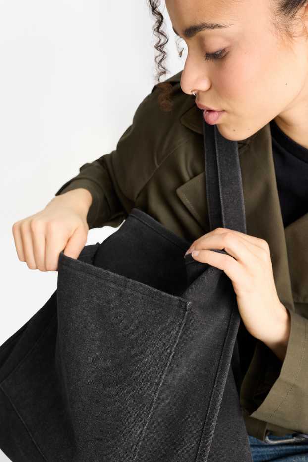 Femmes - Grand cabas - gris anthracite