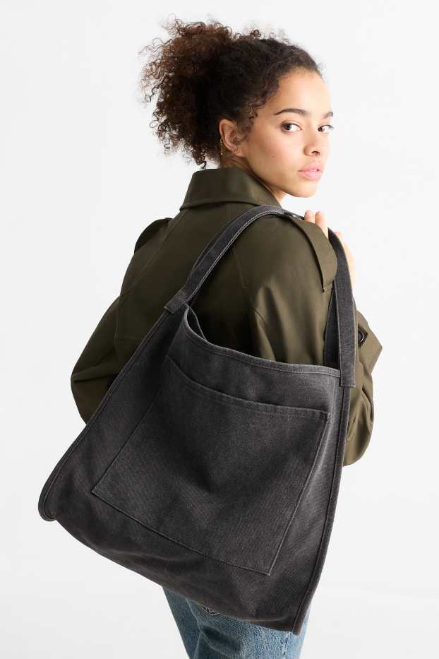 Femmes - Grand cabas - gris anthracite