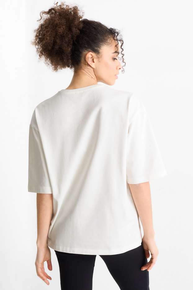 Kobiety - T-shirt - oversize - biały