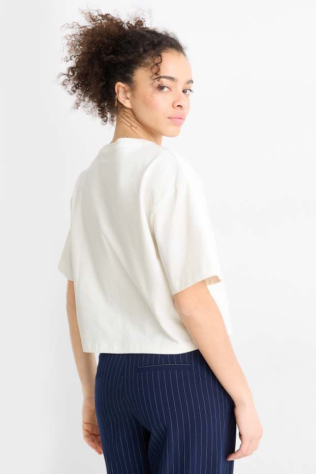 Kobiety - T-shirt - relaxed fit - biały