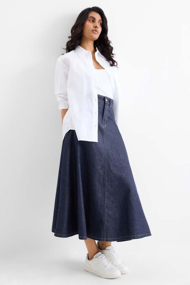 Dona - Faldilla texana - texà blau fosc