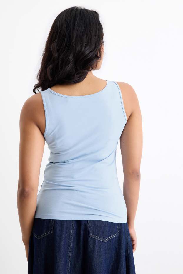 Damen - Multipack 2er - Top - hellblau