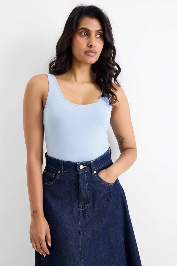 Damen - Multipack 2er - Top - hellblau