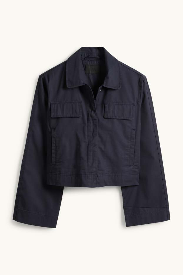 Femei - Geacă - albastru închis