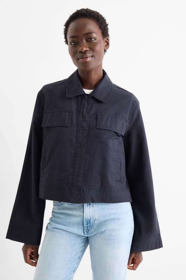 Femei - Geacă - albastru închis