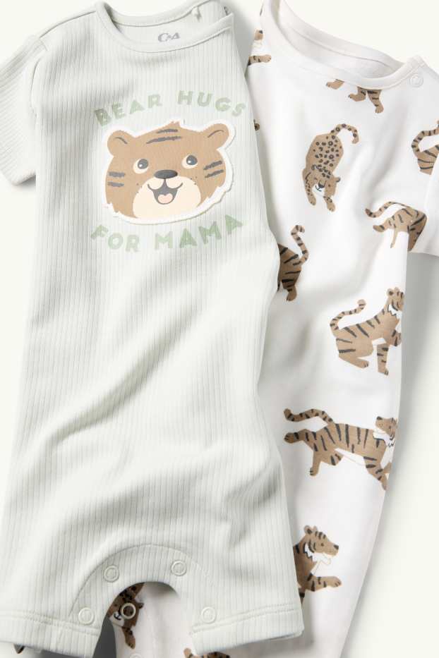 Nadó nen - Paquet de 2 - tigre - pijama per a nadó - blau