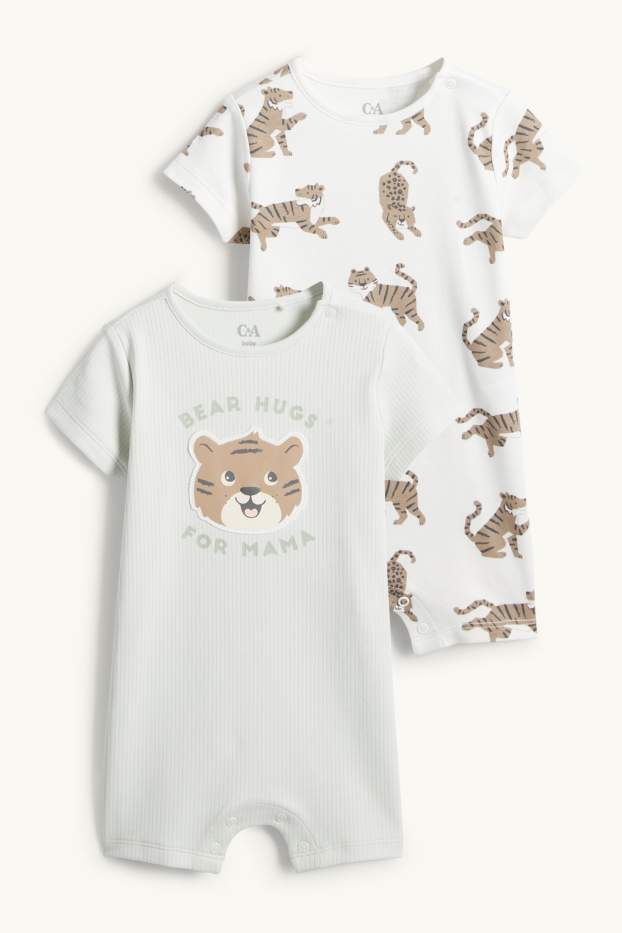 Nadó nen - Paquet de 2 - tigre - pijama per a nadó - blau
