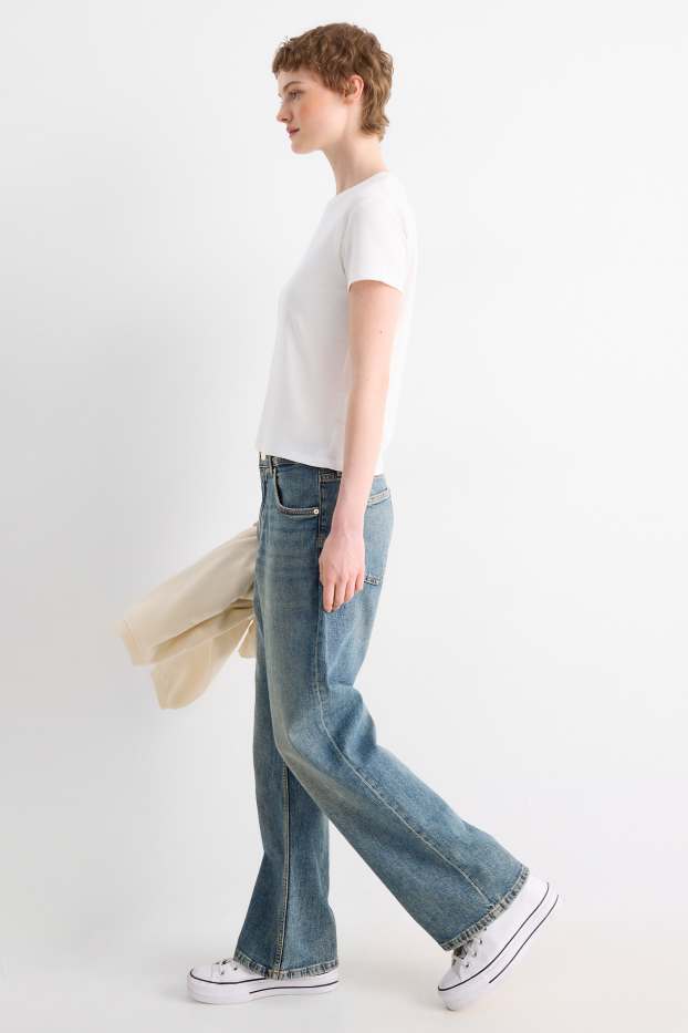 Donna - Baggy jeans - vita media - jeans blu