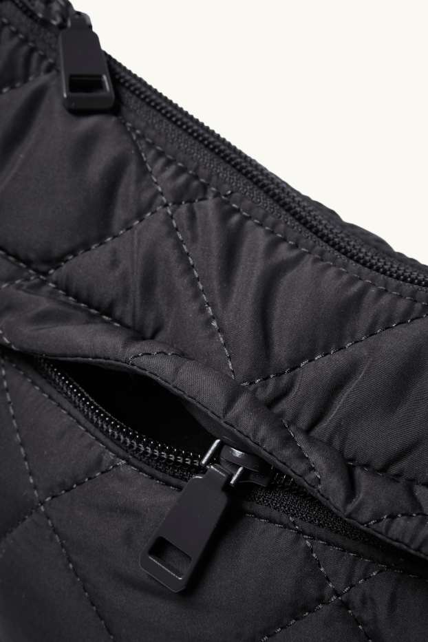 Femmes - Sac à bandoulière matelassé - noir