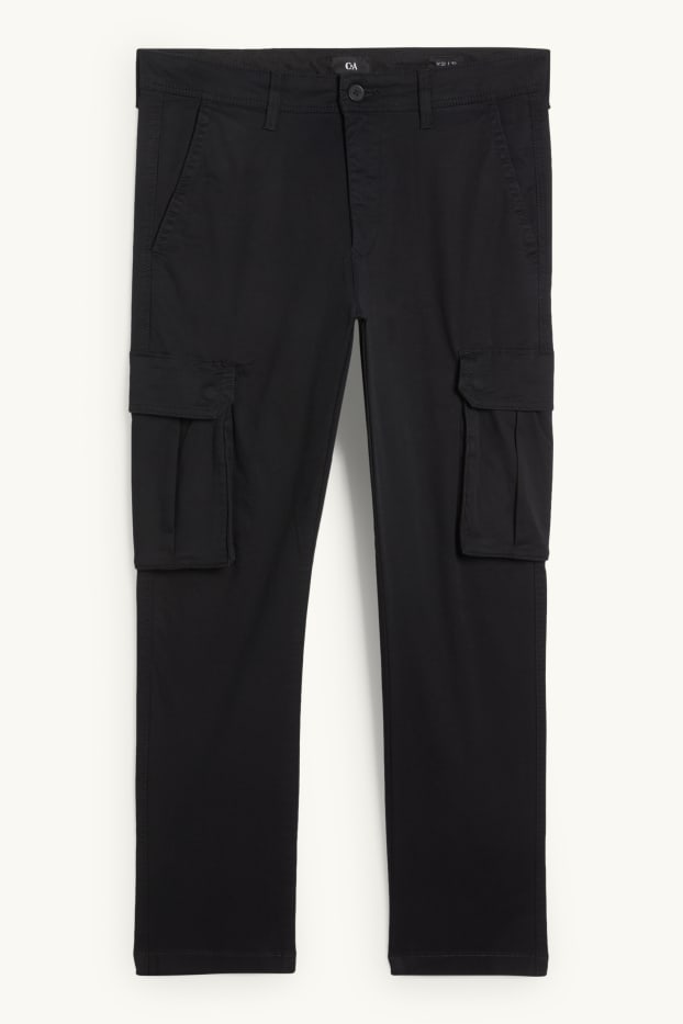 Uomo - Pantaloni cargo - nero