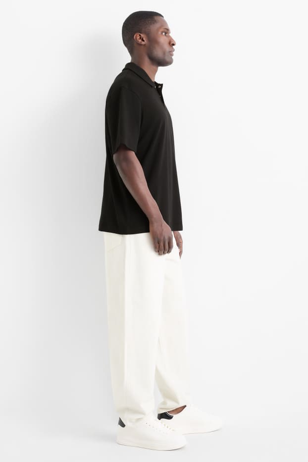 Heren - Barrel jeans - crème wit