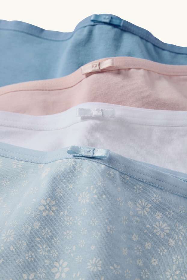 Dámské - Multipack 4 ks - kalhotky hipster - modrá/bílá