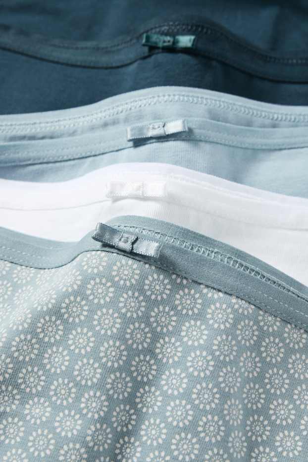 Donna - Confezione da 4 - slip - turchese