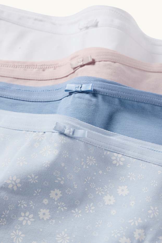 Women - Multipack of 4 - knickers - light blue