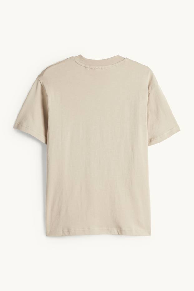 Children Boys - Tiger - short sleeve T-shirt - beige