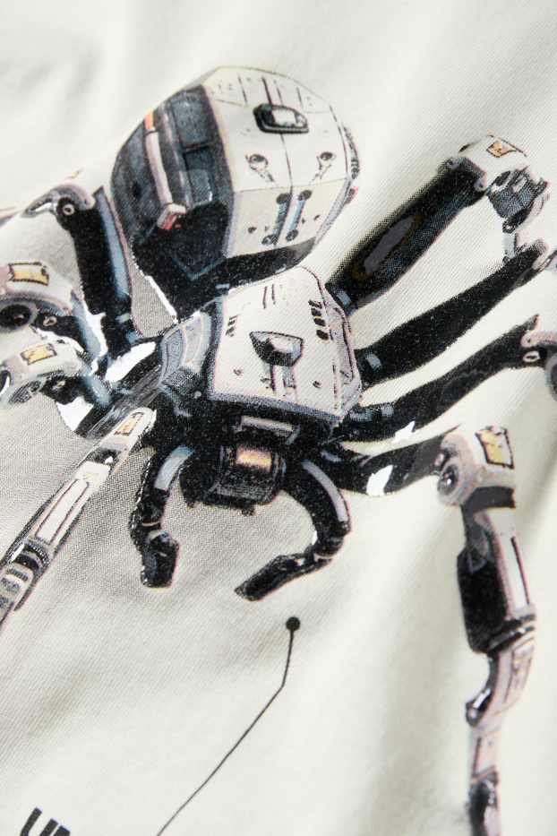 Kinderen: jongens - Spin - T-shirt - mintgroen