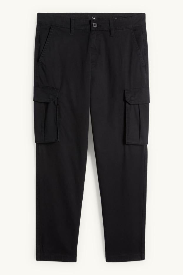 Home - Pantalons cargo - tapered fit - negre
